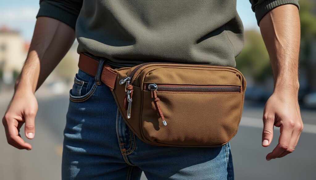 découvrez notre sac banane vintage en toile unique, l'accessoire parfait pour personnaliser votre style avec une touche rétro et tendance. pratique et original, il complète toutes vos tenues.