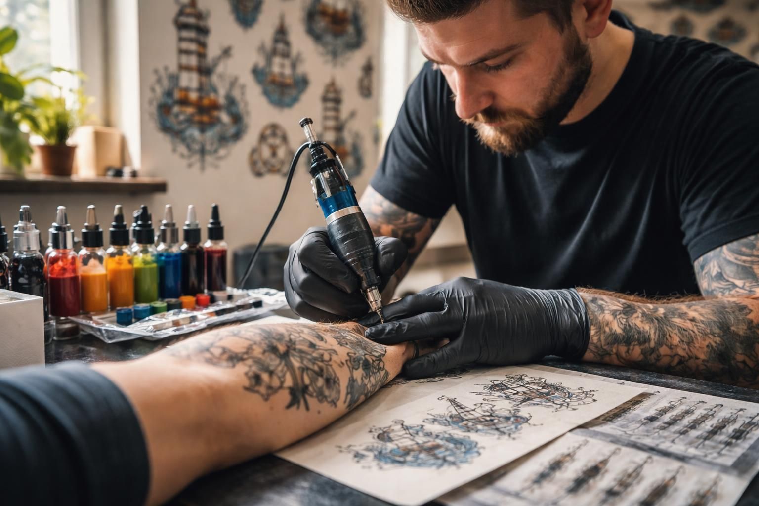 découvrez les techniques utilisées par les tatoueurs à saint brieuc et plongez dans l'art du tatouage local.