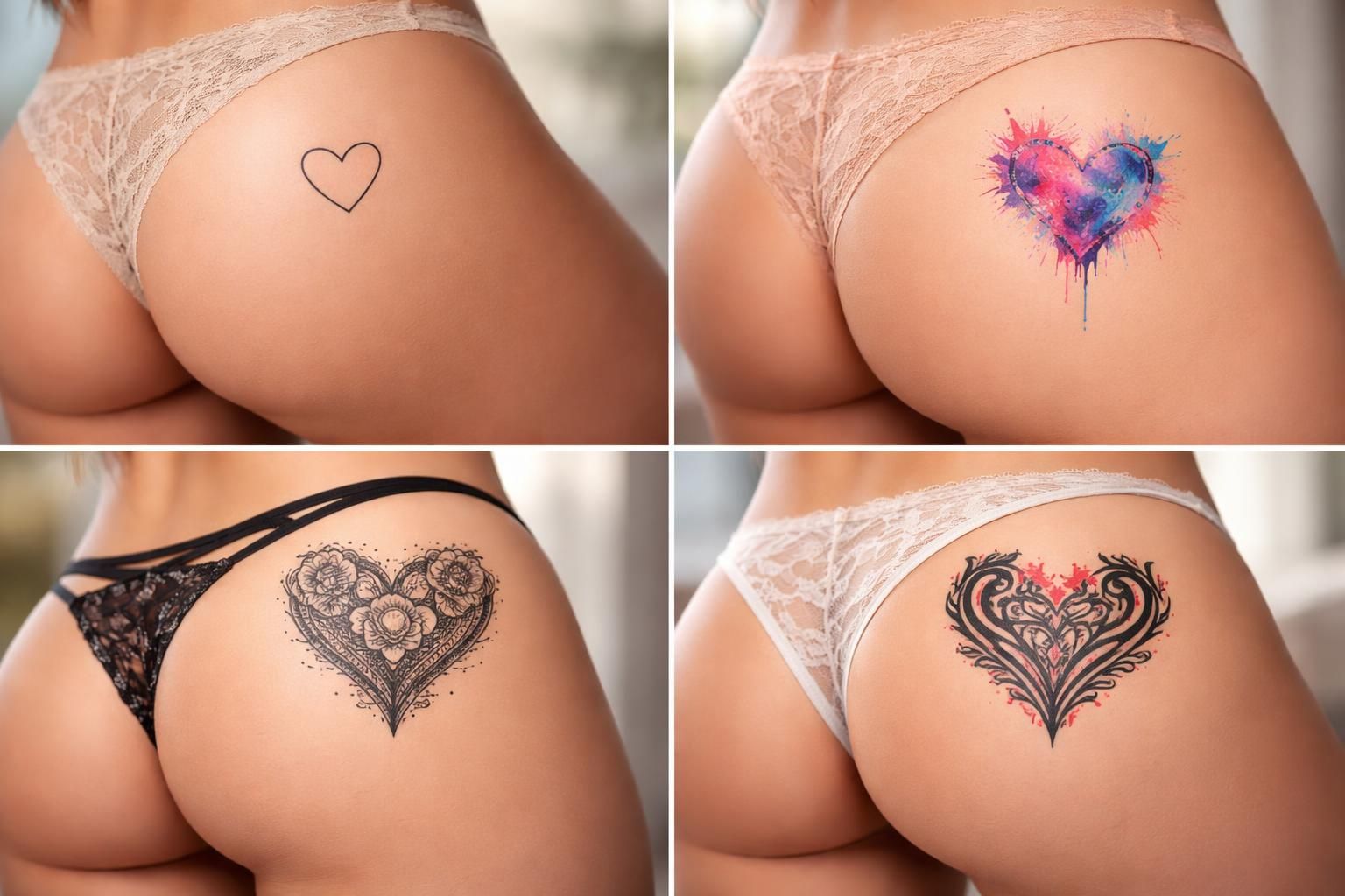 découvrez des idées originales de tatouages cœur pour la fesse, adaptées à chaque personnalité et style, pour exprimer votre identité avec créativité et élégance.