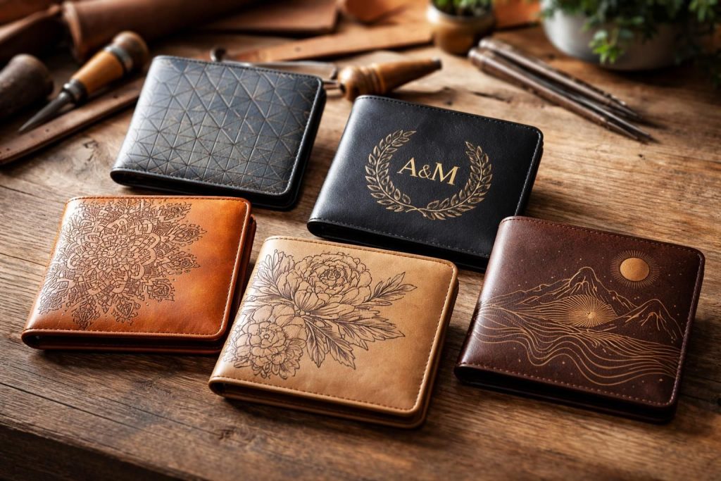 explorez les dernières tendances de gravure sur portefeuille pour personnaliser vos accessoires avec style et originalité. trouvez l'inspiration pour un look unique et personnalisé.