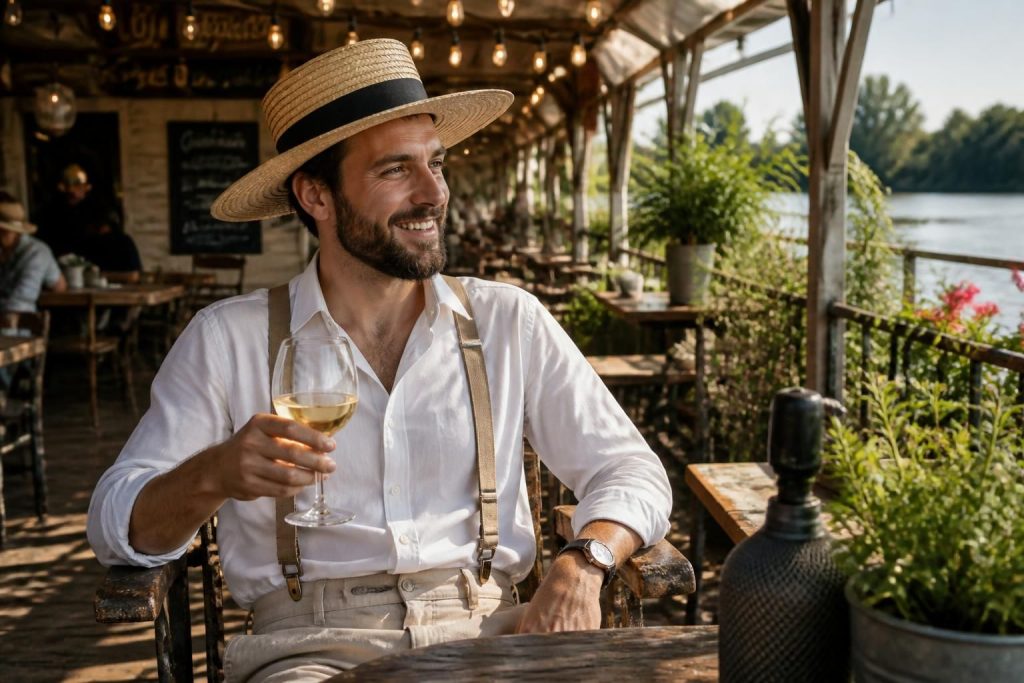 découvrez le look guinguette homme, un style rétro élégant et décontracté qui fait son grand retour dans la mode masculine actuelle.